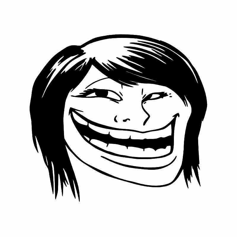 Hình mặt cười trắng đen hài hước, nham nhở