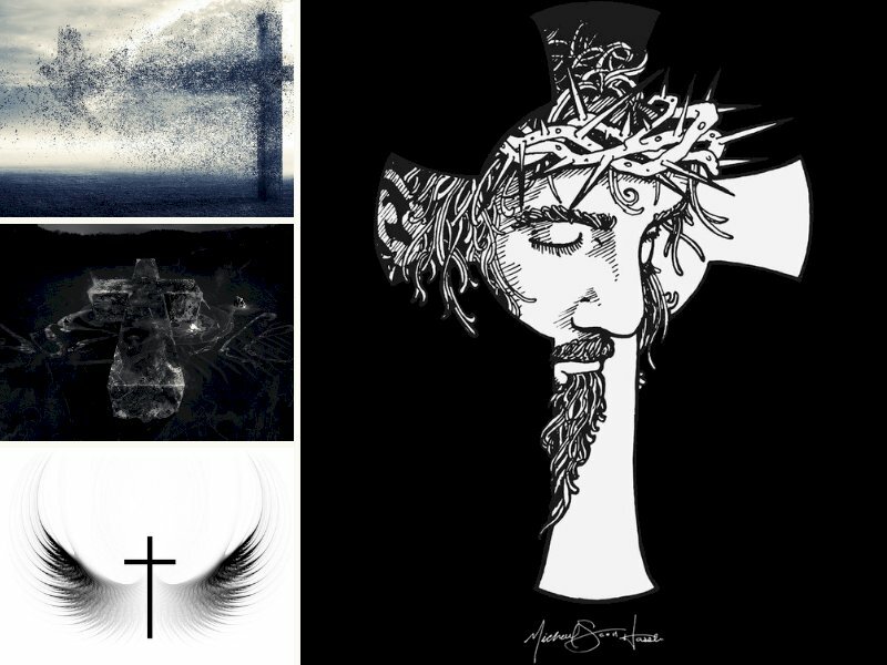 Hình thánh giá trắng đen - InKyThuatSo