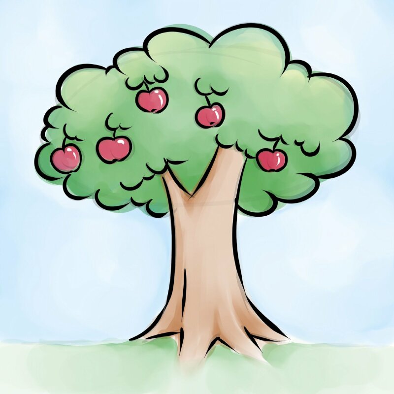 Cách vẽ cái cây đơn giản cho trẻ mầm non  How to draw a tree  simple for  kids  YouTube