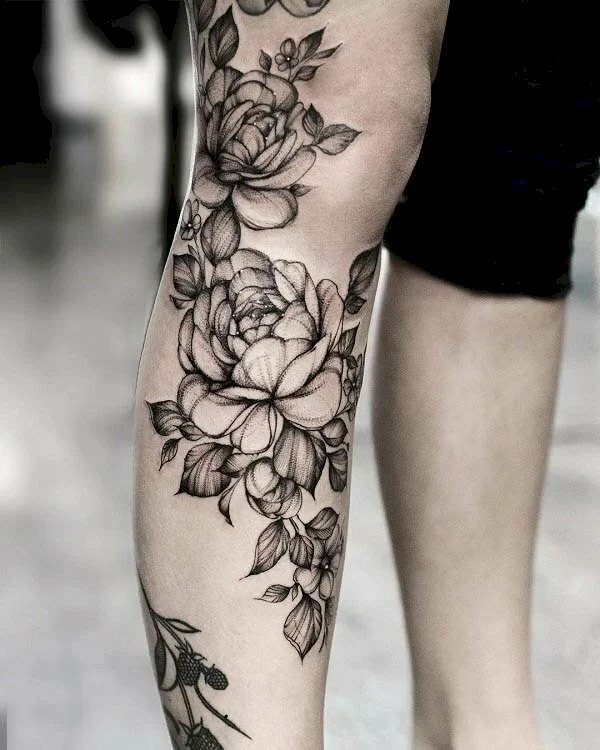 Hình xăm hoa ly trắng đen vô cung  Đỗ Nhân Tattoo Studio  Facebook