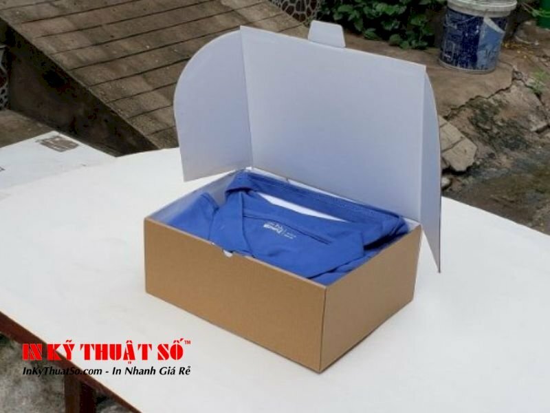 hộp carton đựng áo thun - 20cm x 25cm x 10cm