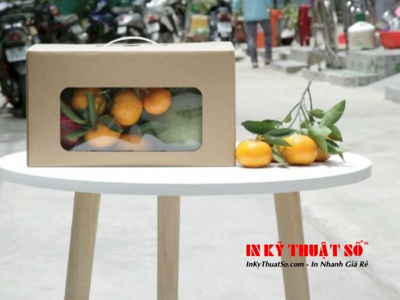 hộp carton đựng trái cây - 32cm x 18cm x 18cm