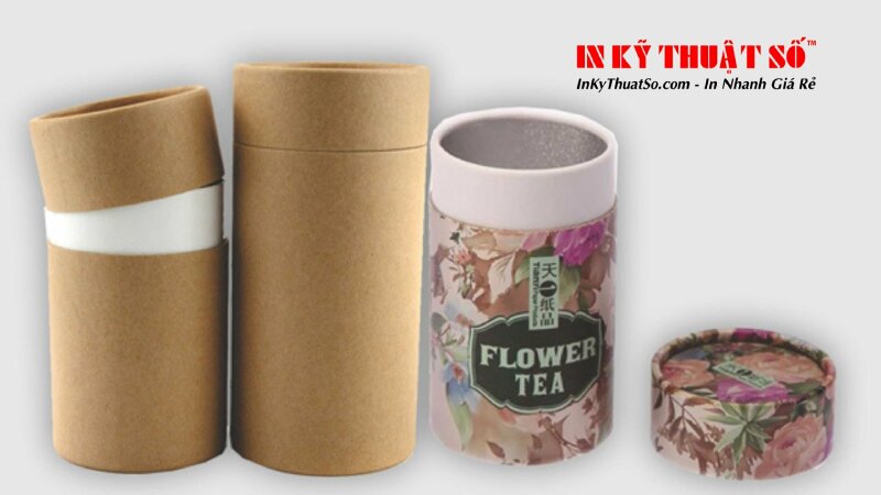 Hộp giấy kraft tròn