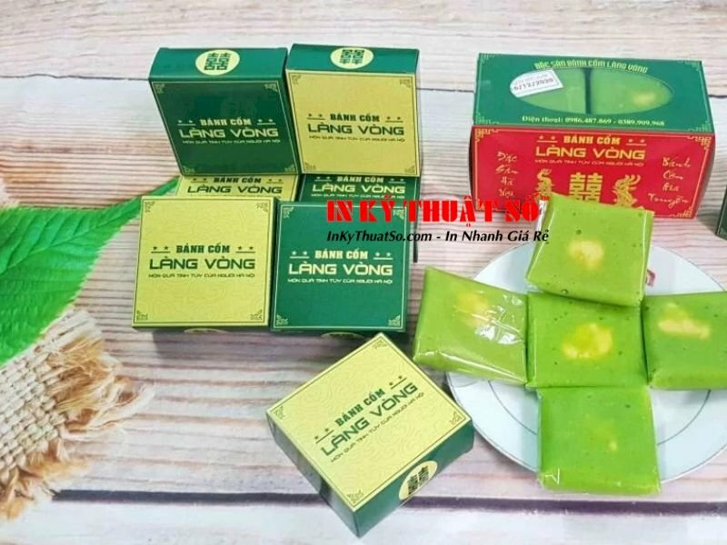 In hộp bánh cốm