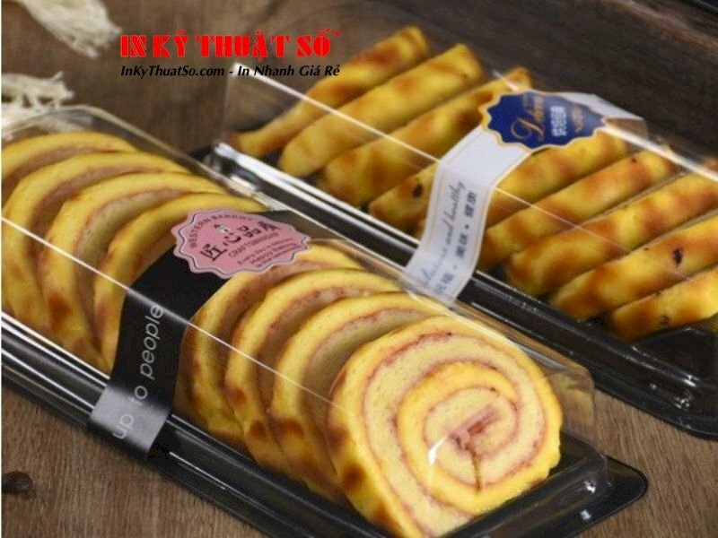 In hộp đựng bánh bông lan