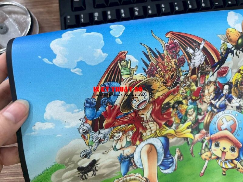 In trên da Simili, in UV simili hình nhân vật One Piece - In Kỹ Thuật Số Since 2006 - Ảnh: 1