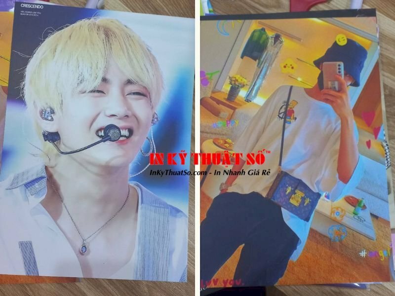 In poster A4 idol ca sĩ, diễn viên, thần tượng