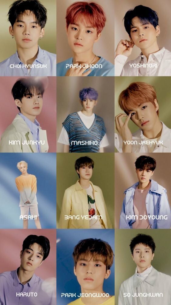 Poster member Wanna One - Jisung , Sungwoon , Minhyun , Seongwoo, Jaehwan, Daniel, Jihoon, Woojin, Jinyoung, Daehwi, Kuanlin