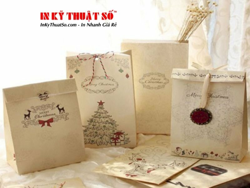 Túi giấy đựng quà chủ đề tùy chọn
