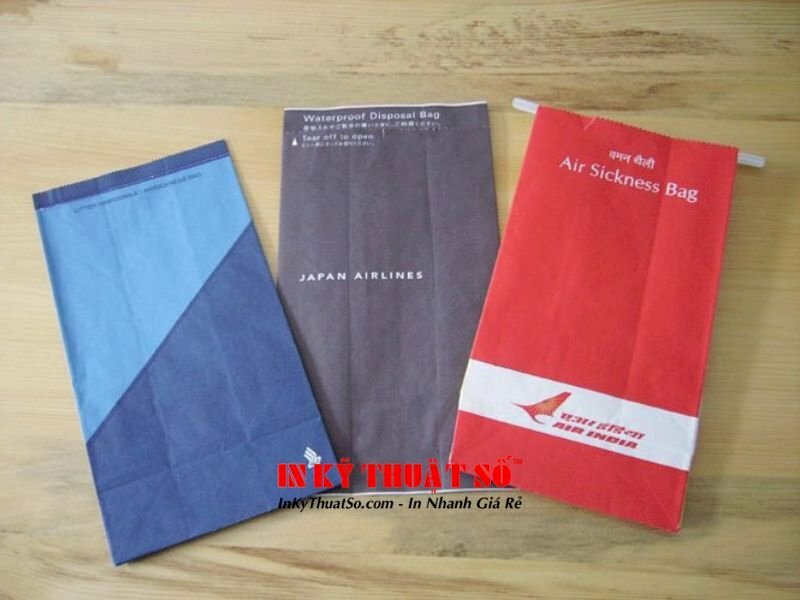 túi nôn giấy - Túi nôn máy bay, tàu xe