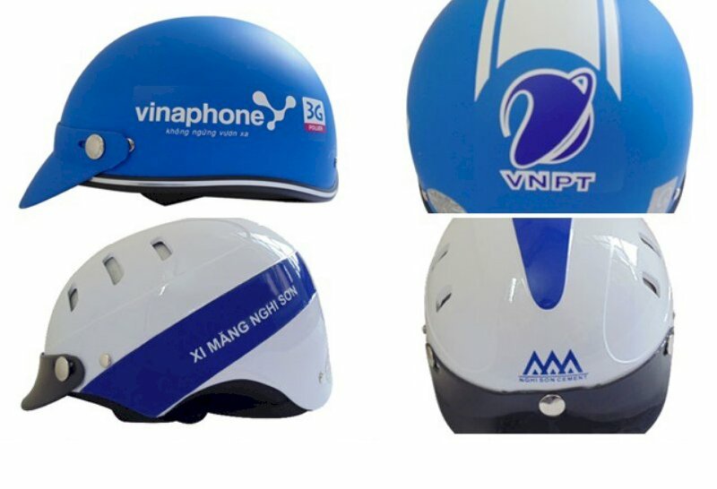 In nón bảo hiểm giá rẻ TPHCM, báo giá mũ bảo hiểm in logo