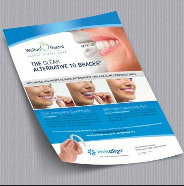 Mẫu tờ rơi quảng cáo niềng răng trong suốt