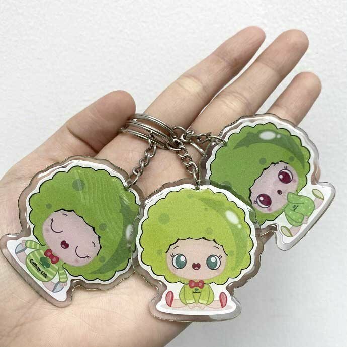Mẫu móc khóa nhựa hình chibi