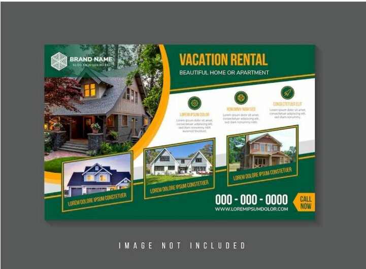 Mẫu tờ rơi cho thuê nhà với nội dung cho thuê khá chi tiết