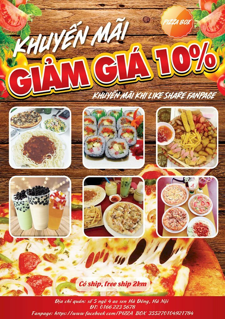 Mẫu thiết kế tờ rơi cho quán ăn vặt và trà sữa