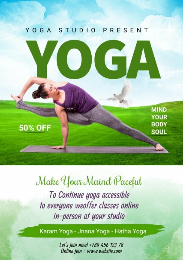 Mẫu tờ rơi Yoga