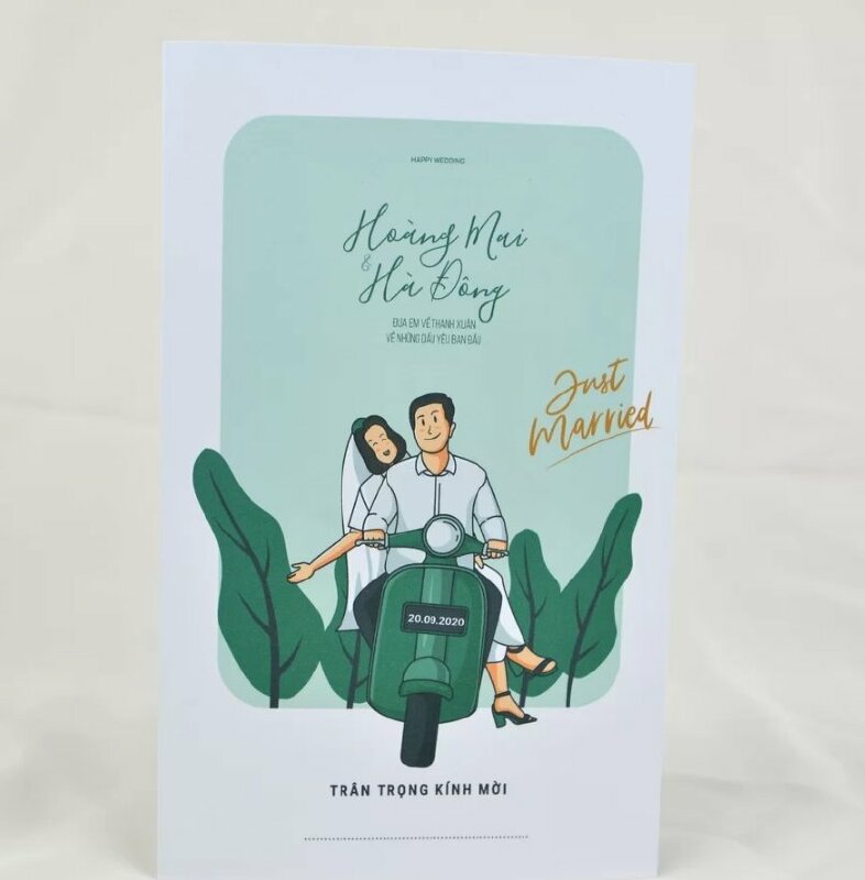 Thiệp cưới chất