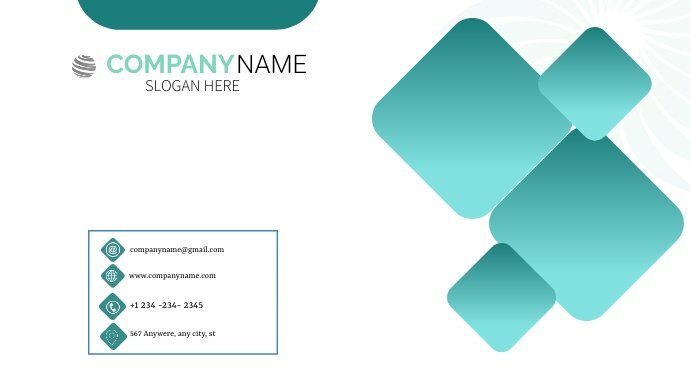 Mẫu thiết kế phong bì màu xanh dương rất sáng tạo