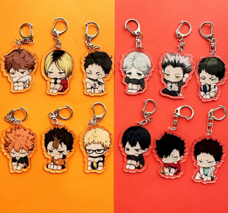 Mẫu móc khóa anime in theo mẫu có sẵn