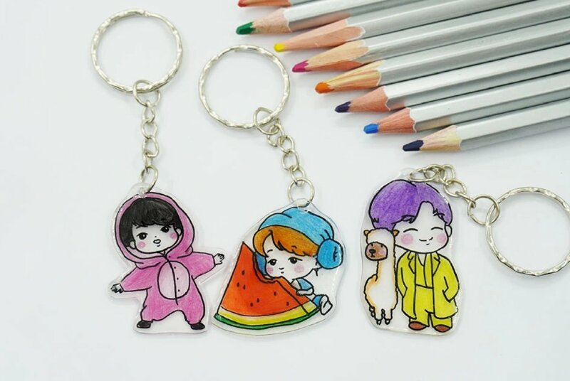 Xưởng sản xuất, in ấn móc khóa chibi chất liệu nhựa dẻo