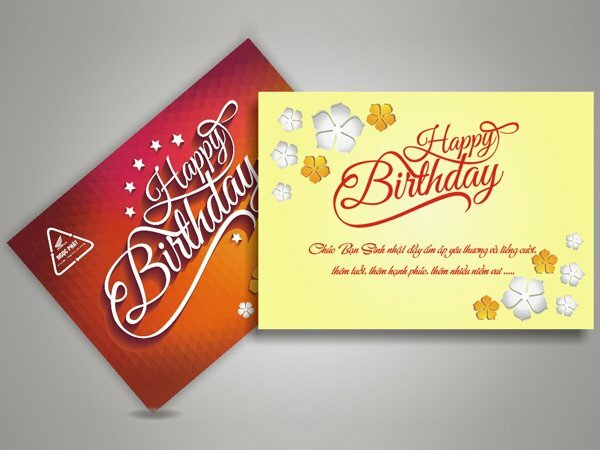 Thiết kế phong bì sinh nhật đẹp