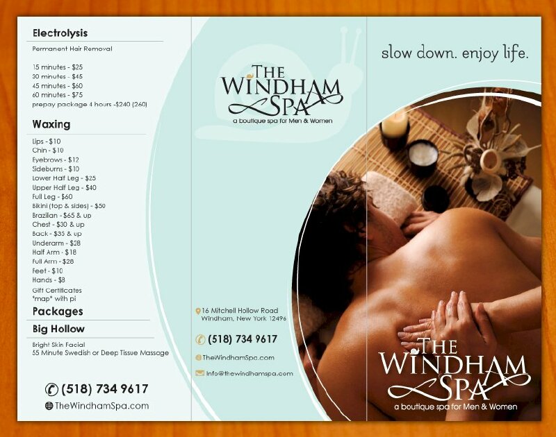Mẫu tờ rơi spa dành cho nam giới đi kèm bảng giá