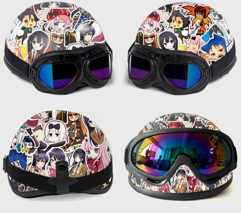 Nón bảo hiểm in hình Anime