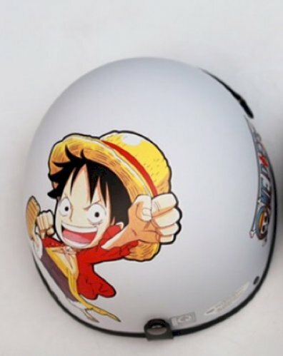 Mũ bảo hiểm in hình One Piece Monkey D. Luffy