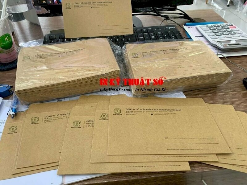 bao thư A5 vàng nâu