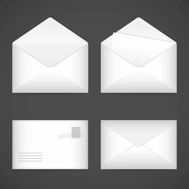 Bao thư trắng 12x22 nắp không keo đơn giản mà đẹp