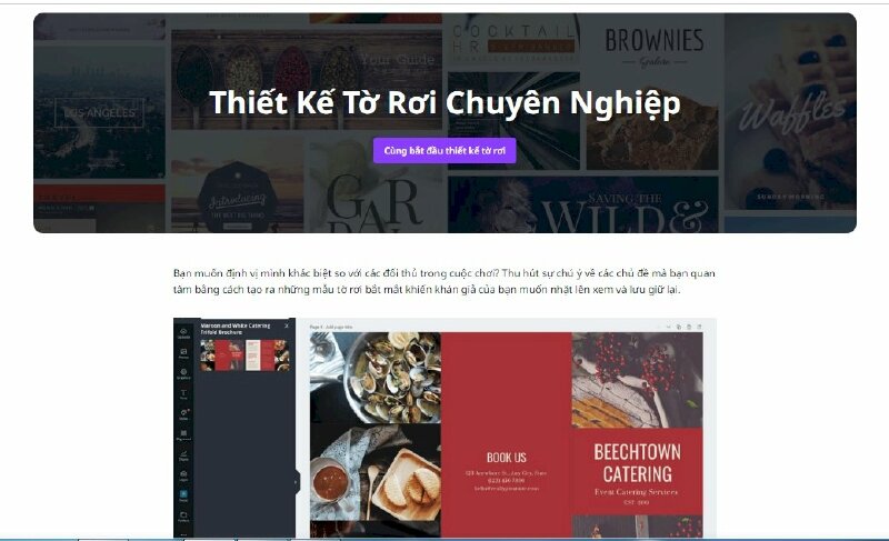 Bước 2: Chọn mẫu tờ bướm