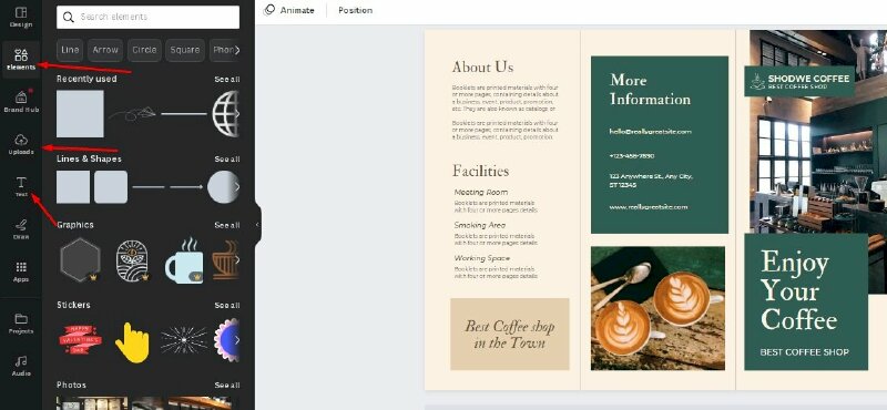 Bước 4: Thêm hình ảnh và văn bản