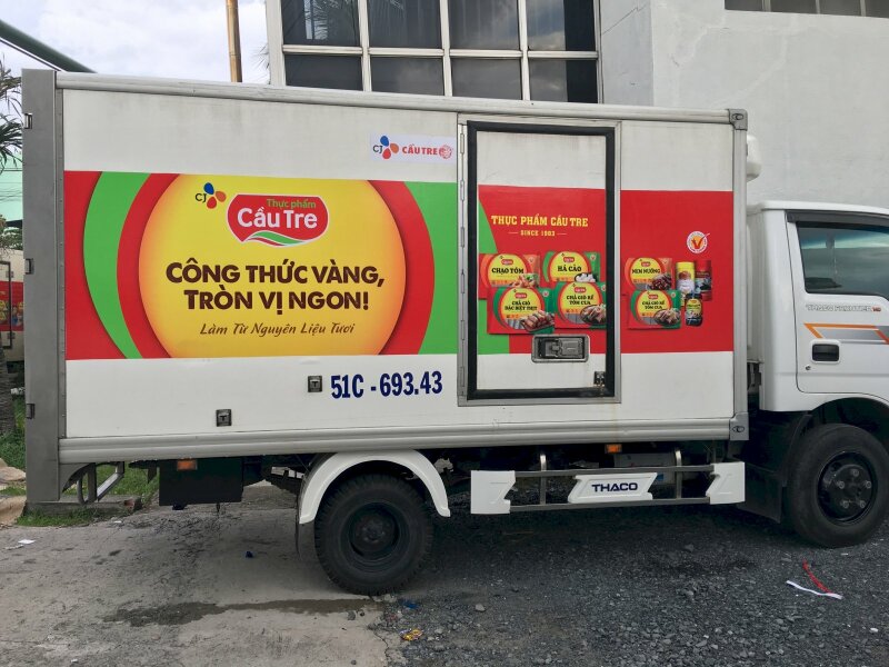 decal dán thùng xe tải