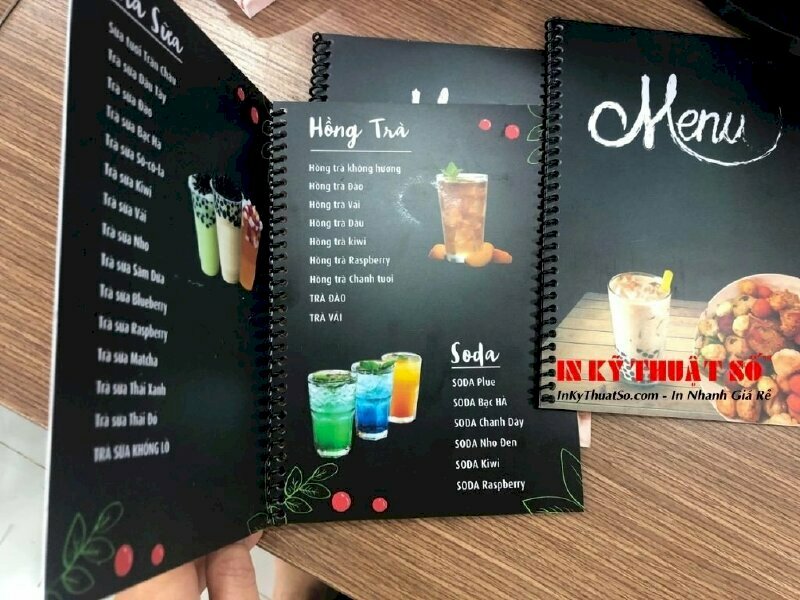 in menu trà sữa ăn vặt