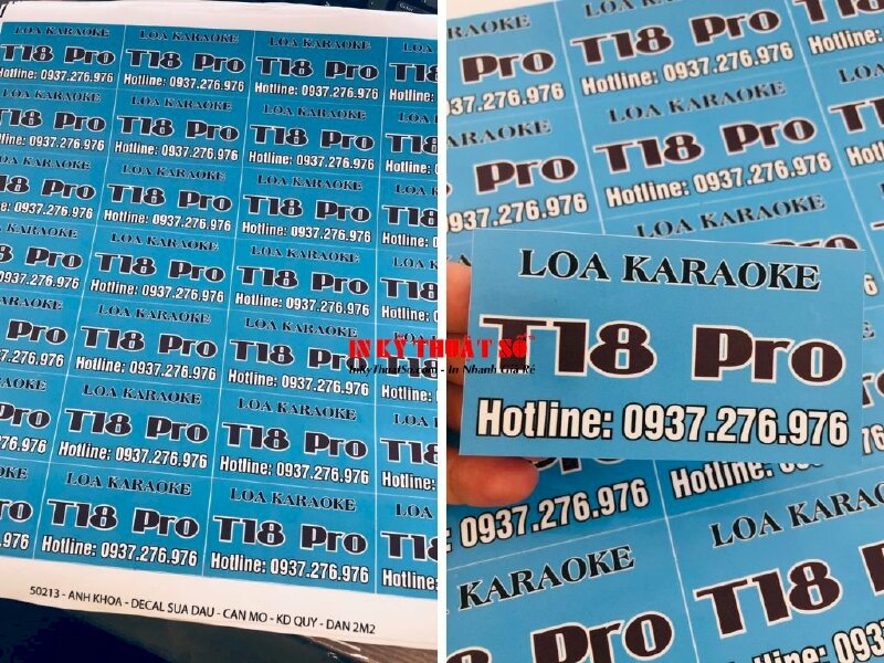 In tem decal sữa cán mờ - In Kỹ Thuật Số Since 2006