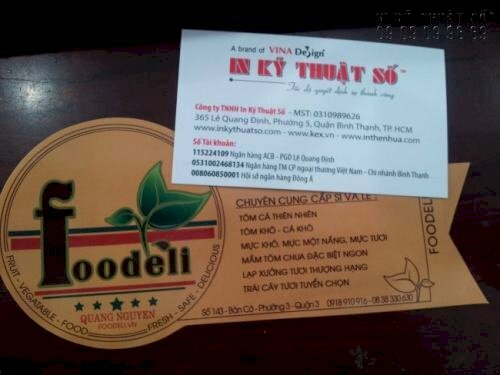 in tem nhãn dán sản phẩm