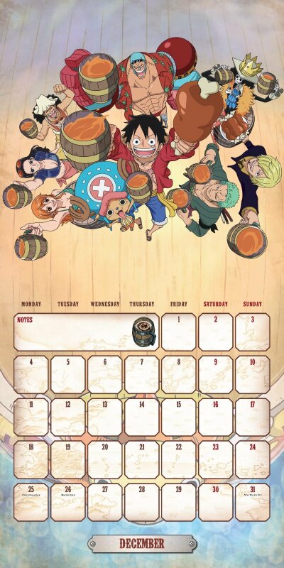 Lịch treo tường One Piece