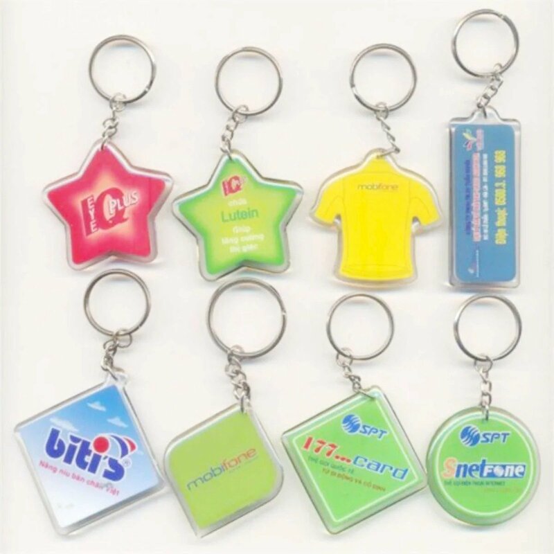 móc khoá nhựa dẻo trong