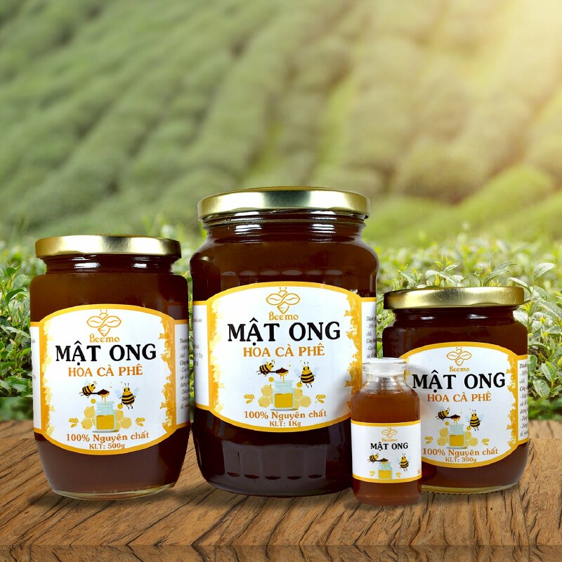 nhãn dán chai mật ong