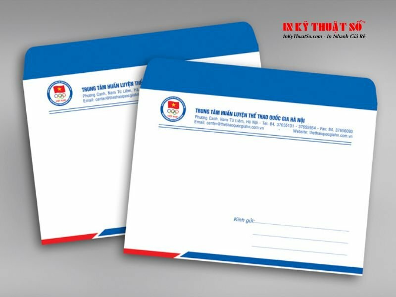 phong bì cơ quan A4