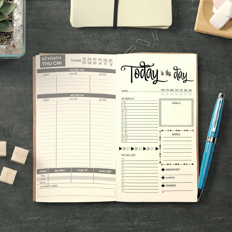 Sổ tay dạng planner
