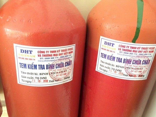 Tem bảo hành bình chữa cháy