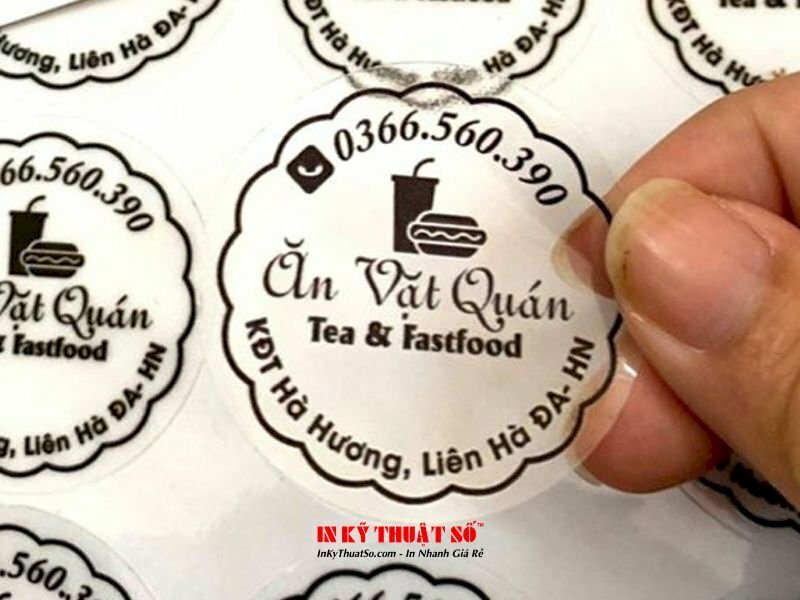 tem dán đồ ăn vặt