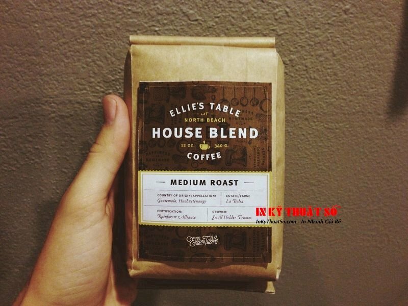 tem nhãn cà phê
