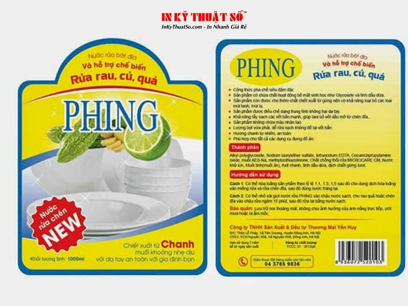 tem nhãn sản phẩm