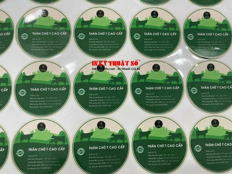 tem nhãn thực phẩm