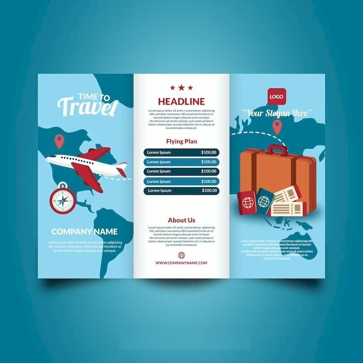 Mẫu tờ bướm quảng cáo du lịch đẹp