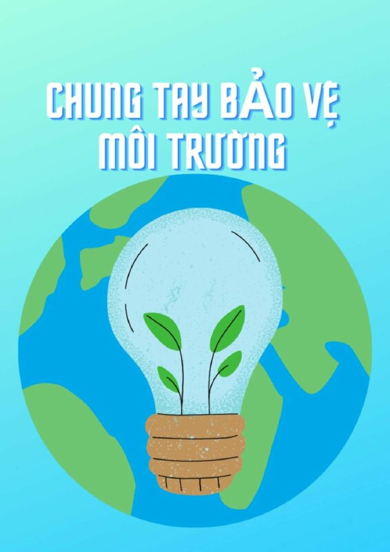 Tờ rơi A4 bảo vệ môi trường