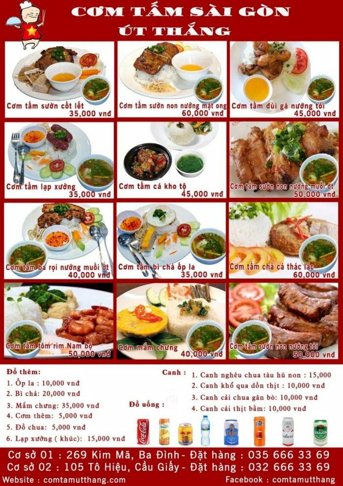 Tờ rơi cơm trưa cho dân công sở