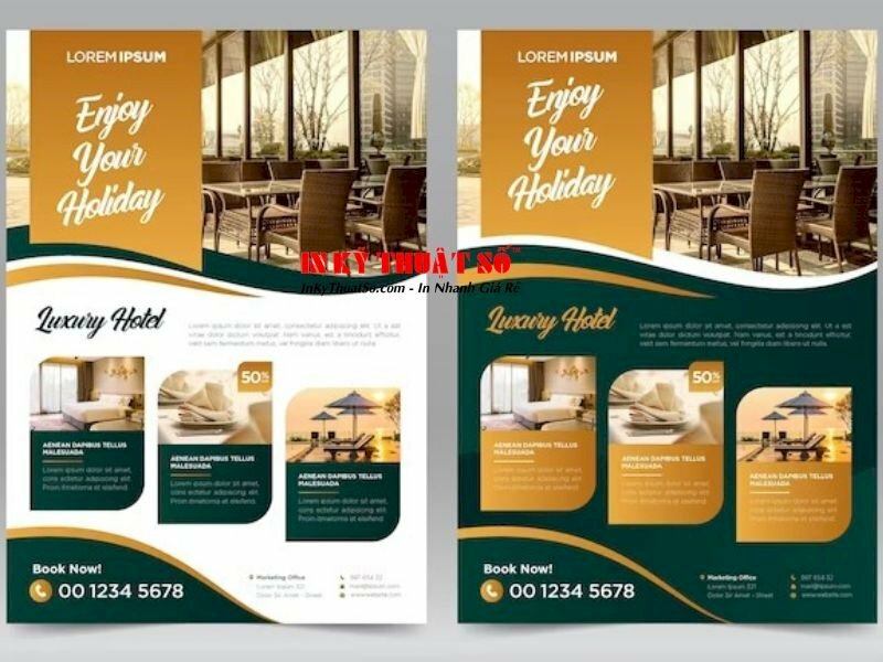 Tờ rơi khách sạn song ngữ